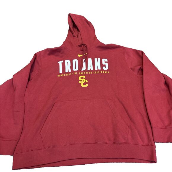 Nike Other - Nike USC Trojans Therma Fit Hoodie Men's XXL Football Hooded Sweatshirt LikeNew